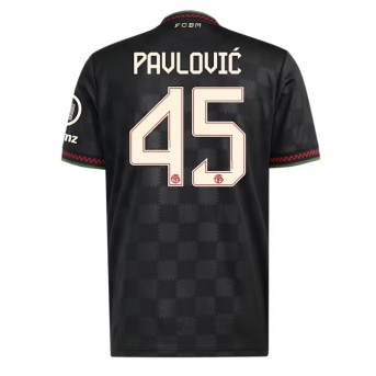 Billige Fotballdrakt Bayern Munich Aleksandar Pavlovic #45 Replika Tredjedrakt 2025-26 Kortermet